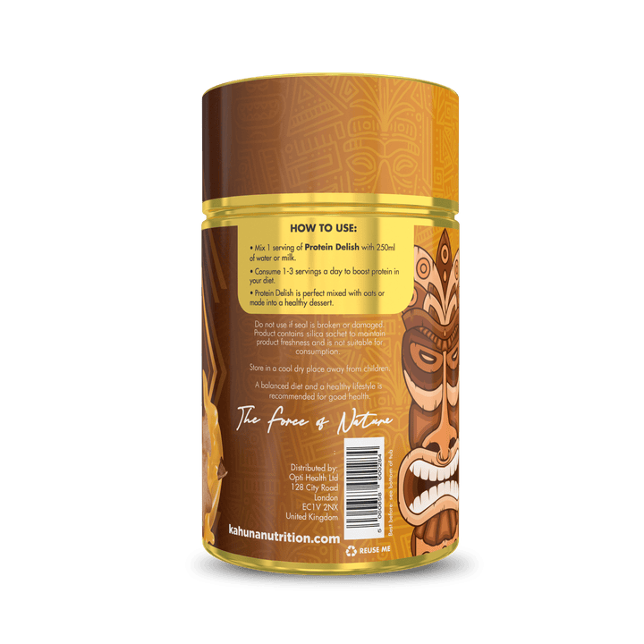 Best Tasting Protein powder Protein Delish, Gingerbread flavour, How to use, 630g